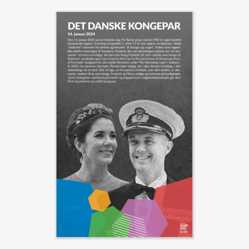 Design med det danske kongepar, Kong Frederik 10. og Dronning Mary