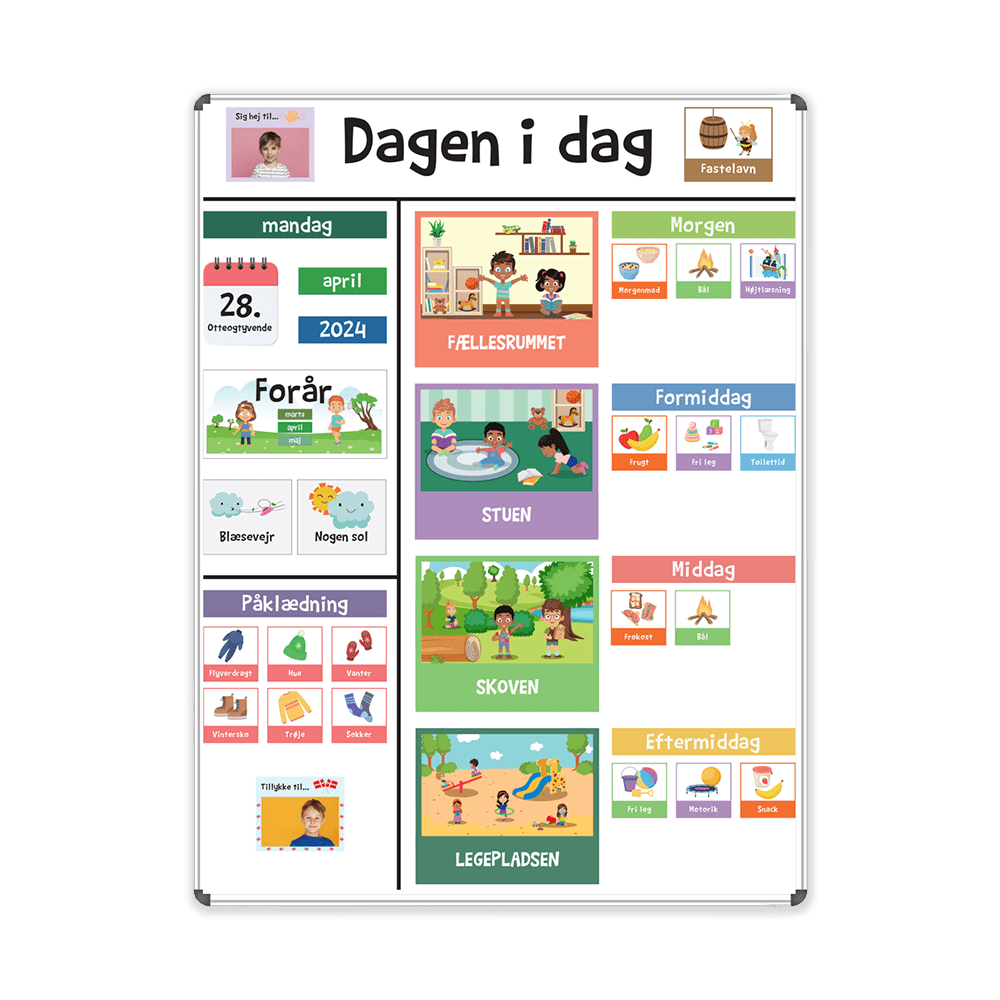Strukturtavle til bedre struktur i dagtilbud