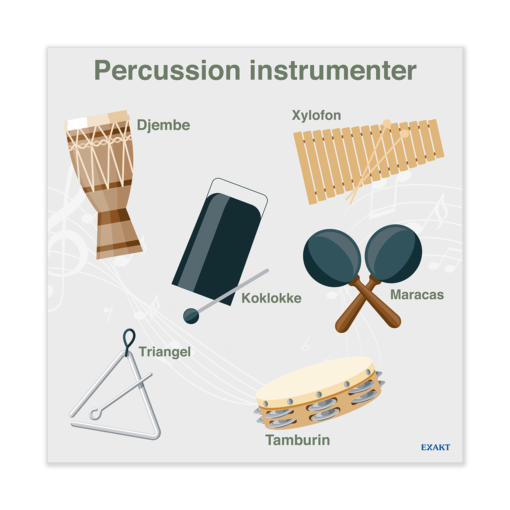 Design med percussion instrumenter