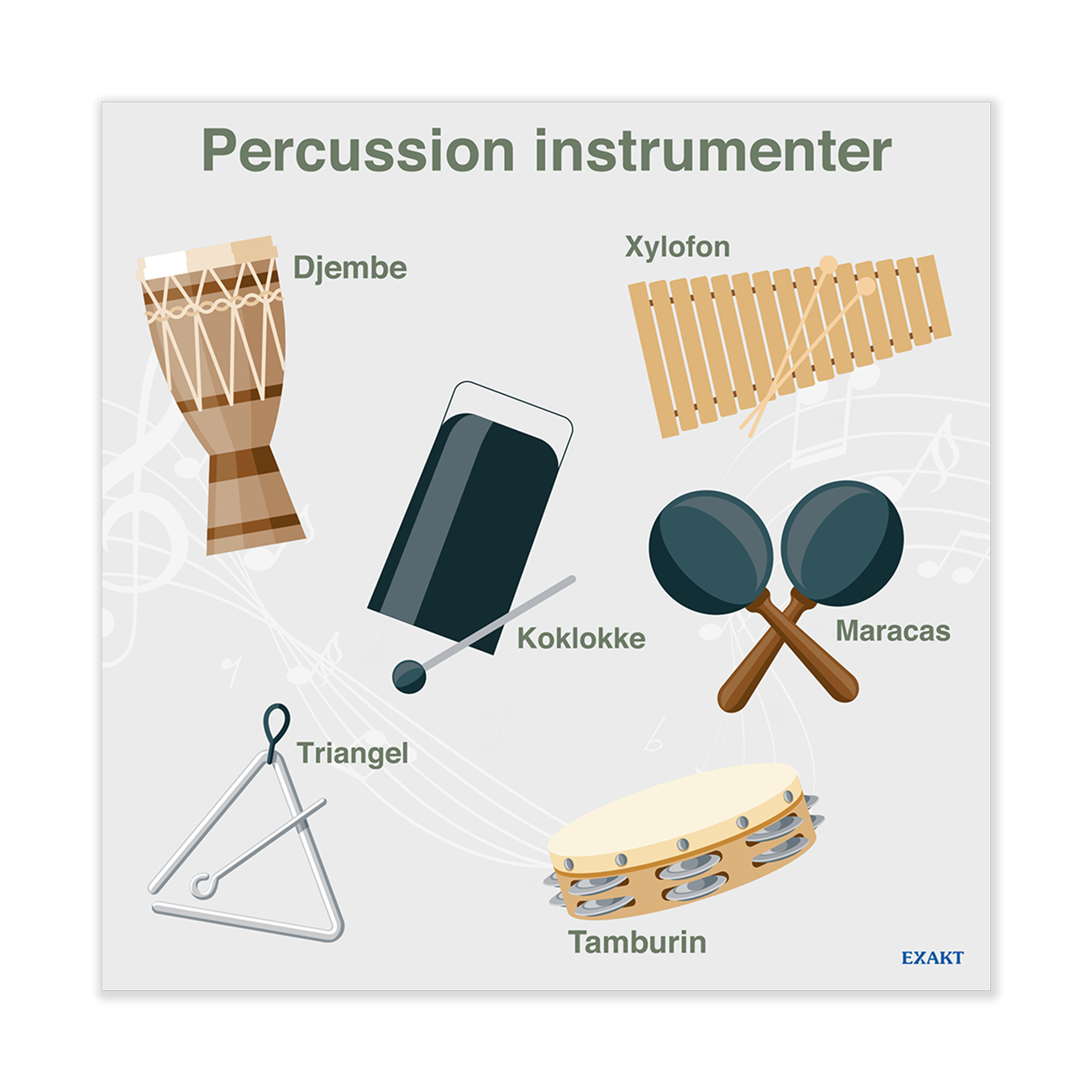 Design med percussion instrumenter