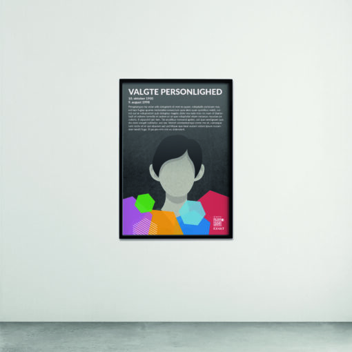 Personligheder mockup plakat template