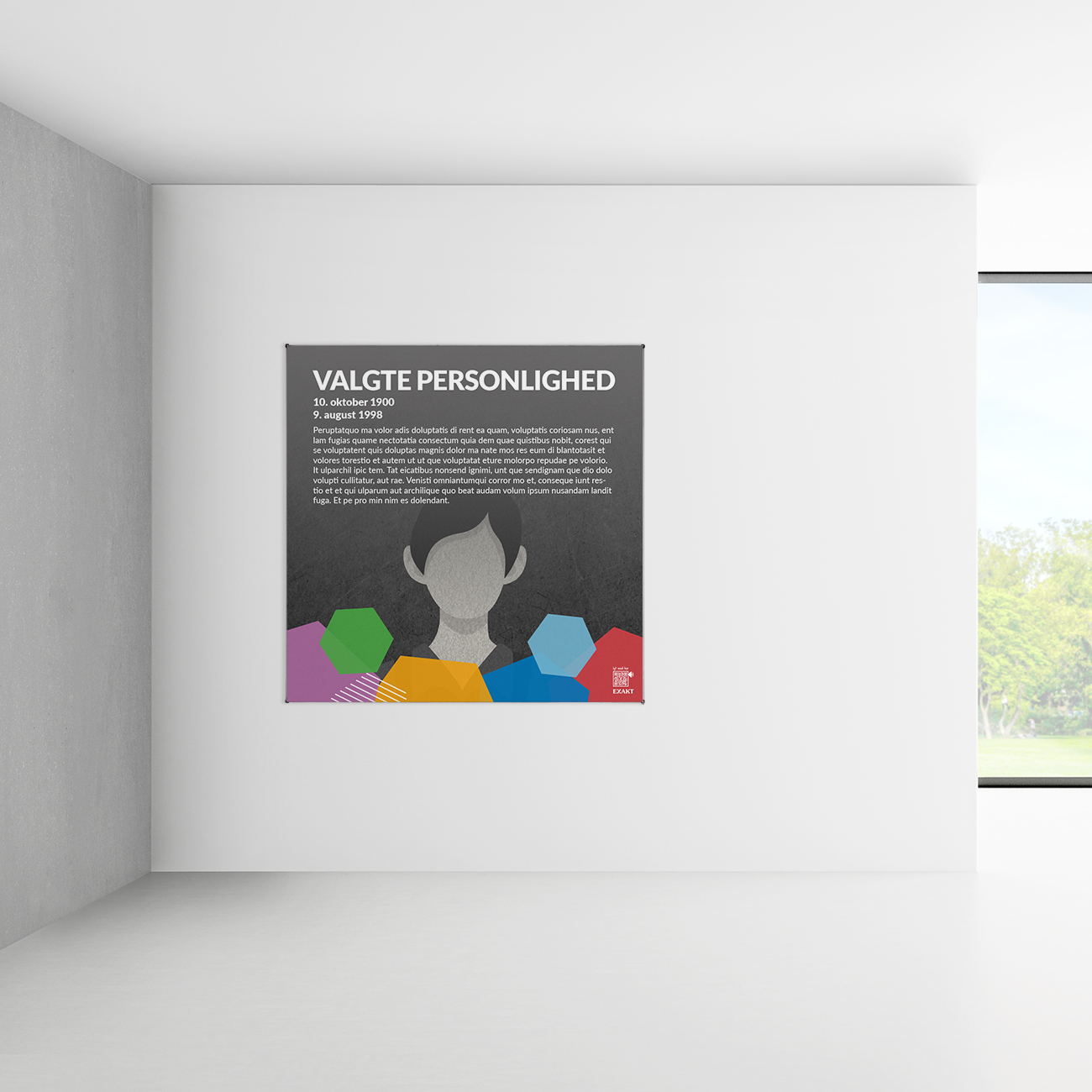 Personligheder mockup XRamme template